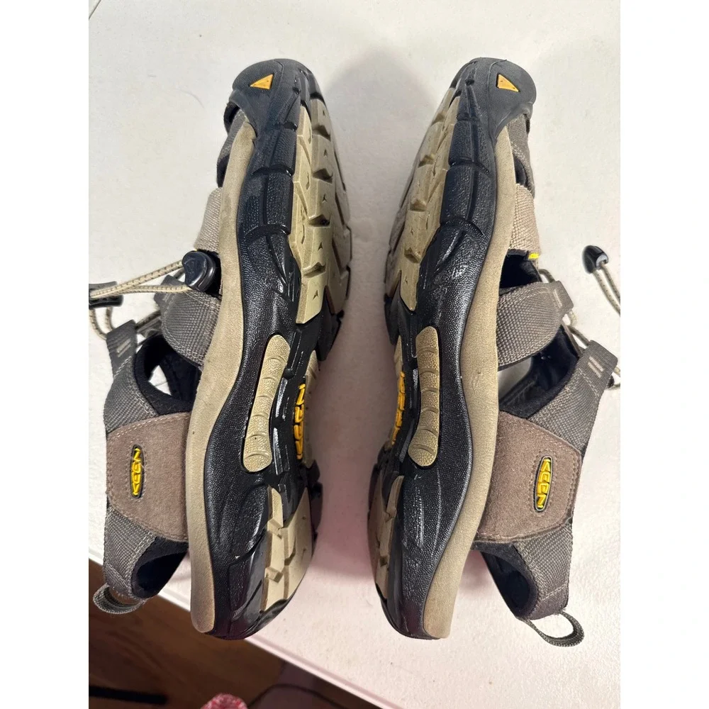 Keen Newport H2 Mens Sandals Gray Tan Waterproof Hiking Water Shoes 1012202 12